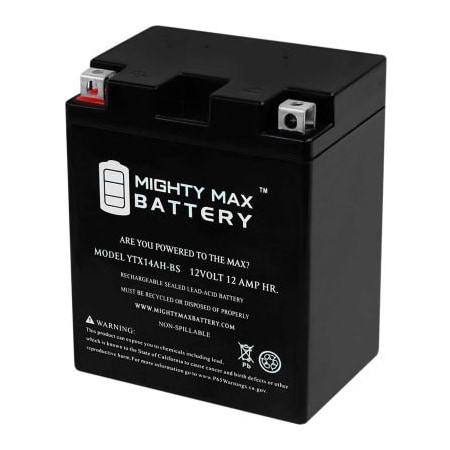 Ecom Group Inc Mighty Max Battery YTX14 12V 12AH / 210CCA Battery YTX14AH